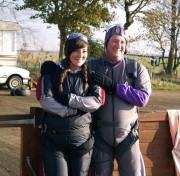 Nikki and Colin happy before the jump - Abbies Fund Memory Boxes