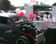 Cars at the Abbies Fund stall at Hull Motor Show